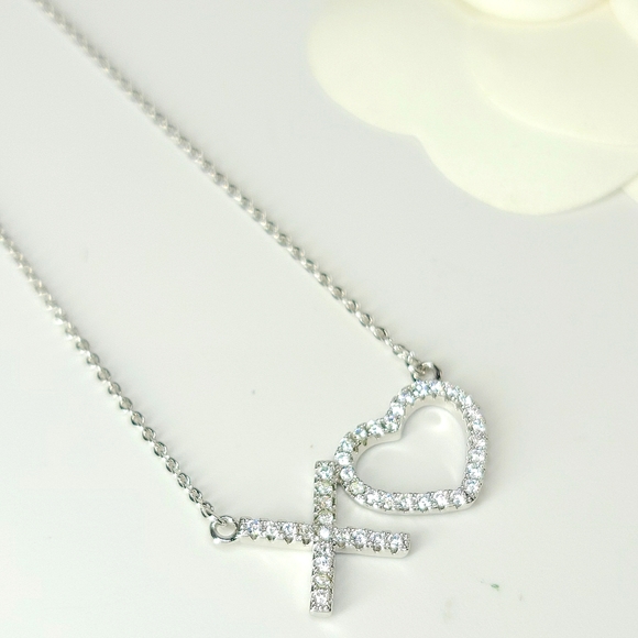 💖 New in Gift Box 🎁 CZ Diamond Choker Collar Necklace - Picture 2 of 7